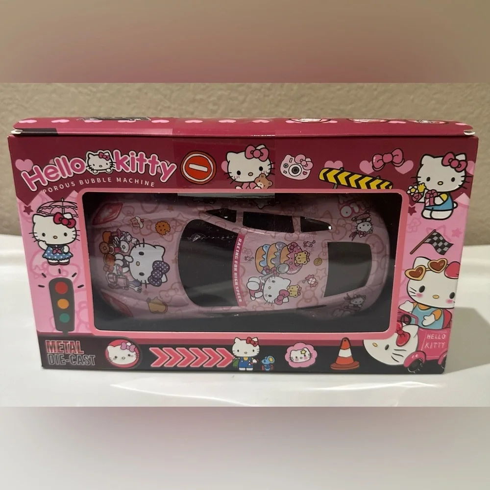 New Hello Kitty Metal Die Cast two way push & Pull Car